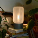 Frosted Barrel Table Lamp - Terra Labs Design