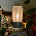 Frosted Barrel Table Lamp - Terra Labs Design