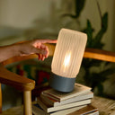 Frosted Barrel Table Lamp - Terra Labs Design