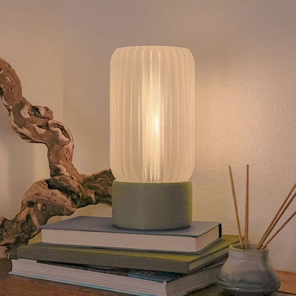 Frosted Barrel Table Lamp - Terra Labs Design