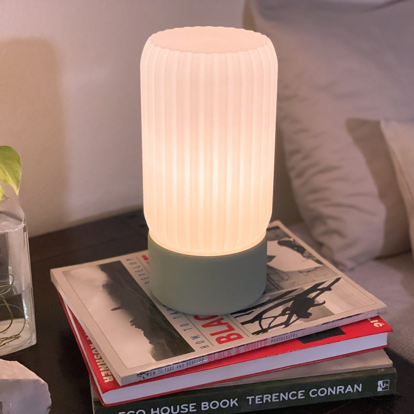 Milk Shade Barrel Table Lamp - Terra Labs Design
